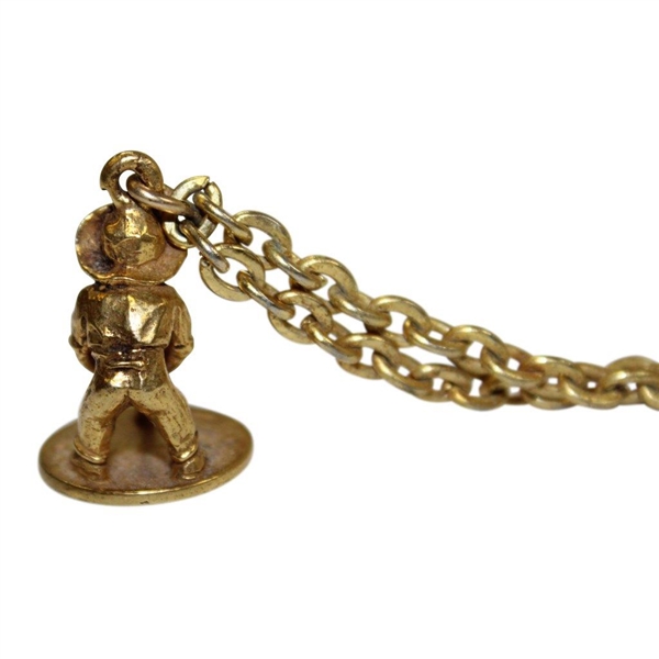 Sam Snead's Personal Pinehurst Putter Boy 10kt Gold Filled Necklace 