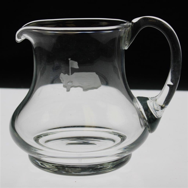Sam Snead's Personal Masters Tournament Logo Crystal Glass Pitcher