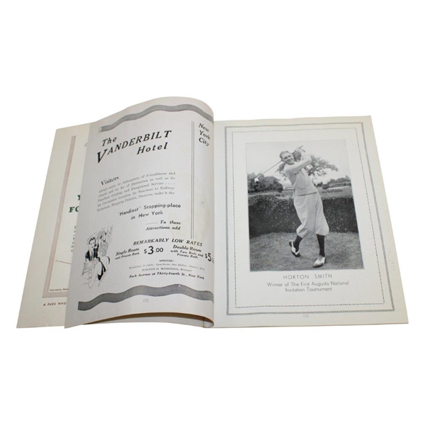 1935 Augusta National 2nd Annual Invitation (Masters) Tournament Program - Seldom Seen