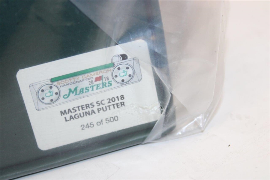 2018 Masters Tournament Ltd Ed 245/500 Scotty Cameron Laguna Putter New In Box - Unopened
