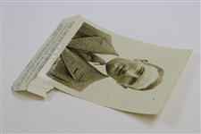 1924 Arthur Havers 'British Open Champion Conquers American Champion' Early Wire Photo