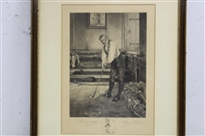 1915 Dendy Sadler James Dobie Original Signed Golf Print 'A Little Practice'