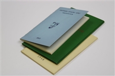 1950 Southern Sr. Golf Assoc. Booklet, 1948 Seniors Golf Society Booklet, & The Golf Log Book