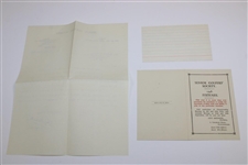 1950 Southern Sr. Golf Assoc. Booklet, 1948 Seniors Golf Society Booklet, & The Golf Log Book