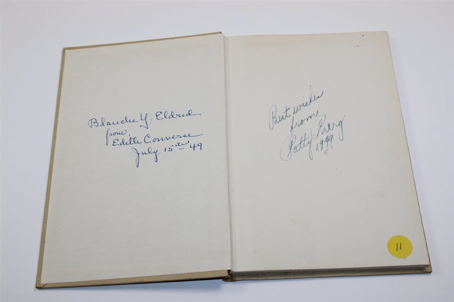 Patty Berg Signed 1941 'Golf: The Barnes Sports Library' Book JSA ALOA