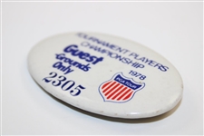 1978 Tournament Players Championship Guest Badge #2305 - Jack Nicklaus Win