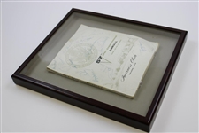 Demaret, Middlecoff, Nelson, Snead & Others Signed 1957 US Open at Inverness Club Program - Framed JSA ALOA