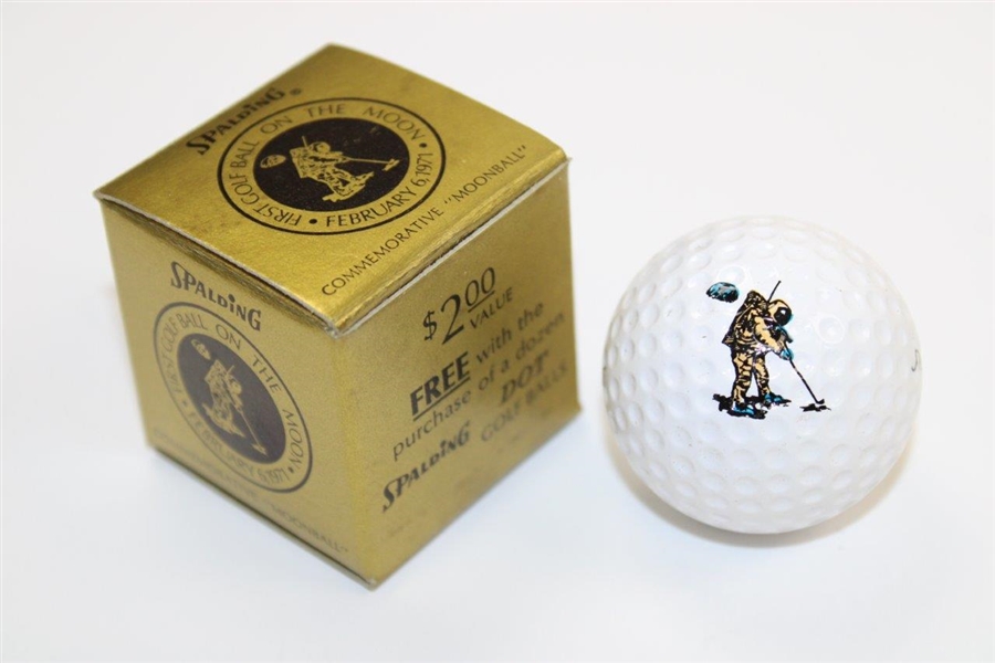 Dozen (12) Spalding Commemorative Moonball Ltd Ed Golf Balls in Original Box/Boxes