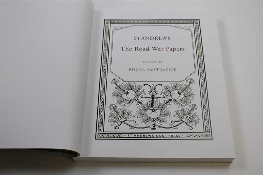St. Andrews: The Road War Papers' Ltd Ed #54/300 Book Signed by Author Roger McStravik
