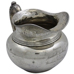 1903 Winchester Country Club Sterling Silver Pitcher Presented to Marshall C. Bouve
