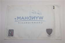 Patrick Reed Signed Wyndham Championship Flag - 1st Win in 2013 JSA ALOA