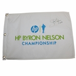 Jason Dufner Signed 2012 HP Byron Nelson Championship Flag JSA ALOA