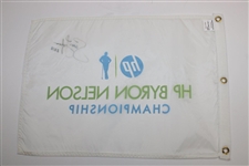 Jason Dufner Signed 2012 HP Byron Nelson Championship Flag JSA ALOA