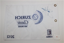 Jason Dufner Signed 2012 Zurich Classic Flag JSA ALOA