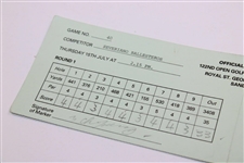 Seve Ballesteros Signed Official 1993 OPEN at Royal St. George's Used Scorecard JSA ALOA
