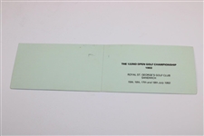 Seve Ballesteros Signed Official 1993 OPEN at Royal St. George's Used Scorecard JSA ALOA
