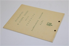 1974 Masters Tournament Official 'Releases to the Press, Radio & Television' Guide