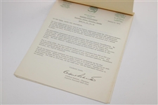 1974 Masters Tournament Official 'Releases to the Press, Radio & Television' Guide