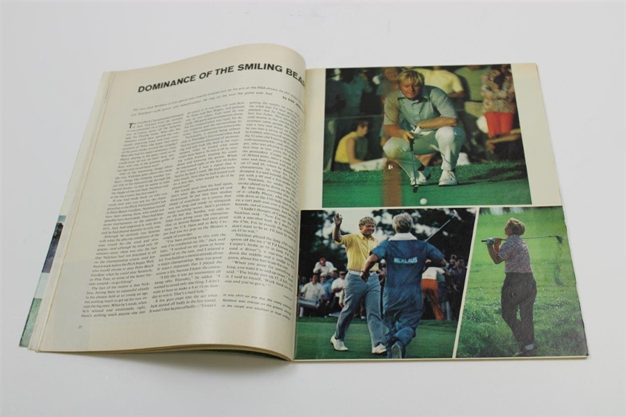 Jack Nicklaus Signed 1971 Sports Illustrated Magazine JSA ALOA