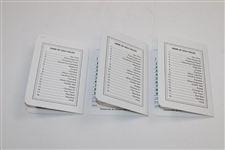 Gay Brewer, Charles Coody & Jack Burke Signed Masters Scorecards JSA ALOA