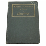 1935 Bobby Jones Rights And Wrongs Of Golf Book