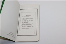 Classic Augusta National Golf Club Course Yardage Book Compiled by George Lucas