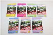 2005 Masters Tournament Complete Set of Working Pass Tickets - Monday-Sunday - Tiger Win