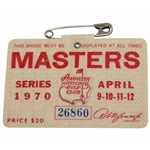 1970 Masters Tournament SERIES Badge #26860 - Billy Casper Winner