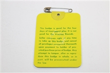 1980 Masters Tournament SERIES Badge #20543 - Seve Ballesteros Winner