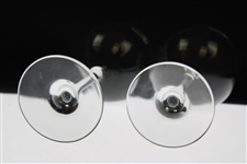 Pair of Classic Masters Tournament Logo Red Wine Stem Glasses