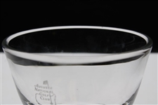 Classic Augusta National Golf Club Logo Sterling Cut Glass Bowl