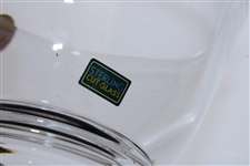 Classic Augusta National Golf Club Logo Sterling Cut Glass Bowl