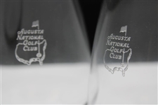 Pair of Augusta National Golf Club Sterling Cut Glass Snifter Glasses
