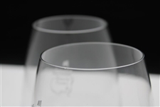 Pair of Augusta National Golf Club Sterling Cut Glass Snifter Glasses