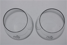 Pair of Augusta National Golf Club Sterling Cut Glass Snifter Glasses