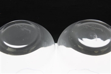 Pair of Augusta National Golf Club Sterling Cut Glass Snifter Glasses