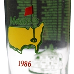 1986 Masters Tournament Commemorative Glass
