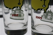 2008, 2009, 2010, 2011 & 2012 Masters Tournament Commemorative Glasses