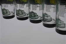 2008, 2009, 2010, 2011 & 2012 Masters Tournament Commemorative Glasses
