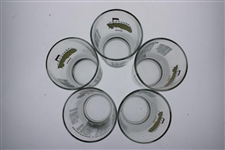 2008, 2009, 2010, 2011 & 2012 Masters Tournament Commemorative Glasses