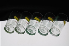 2008, 2009, 2010, 2011 & 2012 Masters Tournament Commemorative Glasses
