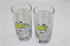 Pair of 2017 Masters Tournament Commemorative Glasses in Original Box