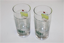 Pair of 2017 Masters Tournament Commemorative Glasses in Original Box