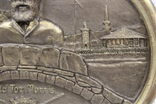 Old Tom Morris St Andrews Scotland 1821-1908 with Clubhouse Plaque by Artist Bill Waugh