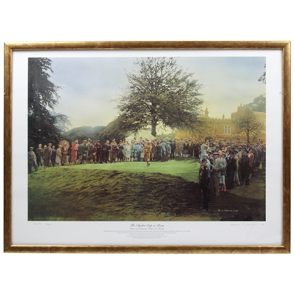 The Ryder Cup Is Born' Artists Proof Print Signed by Artist Michael P. Heslop - Framed