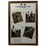 Gleneaagles 1921 Collection Print Display Showcasing Photos & Results - Framed