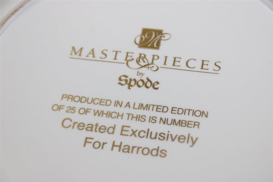 Spode Masterpieces Ltd Ed Out of 25 Plate Produced Exclusively for Harrods