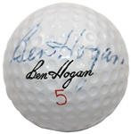 Ben Hogan Signed Personal Ben Hogan 5 Logo Golf Ball JSA FULL #XX95360