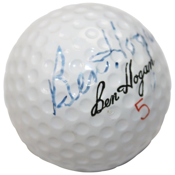 Ben Hogan Signed Personal 'Ben Hogan' 5 Logo Golf Ball JSA FULL #XX95360