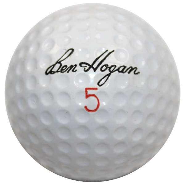 Ben Hogan Signed Personal 'Ben Hogan' 5 Logo Golf Ball JSA FULL #XX95360